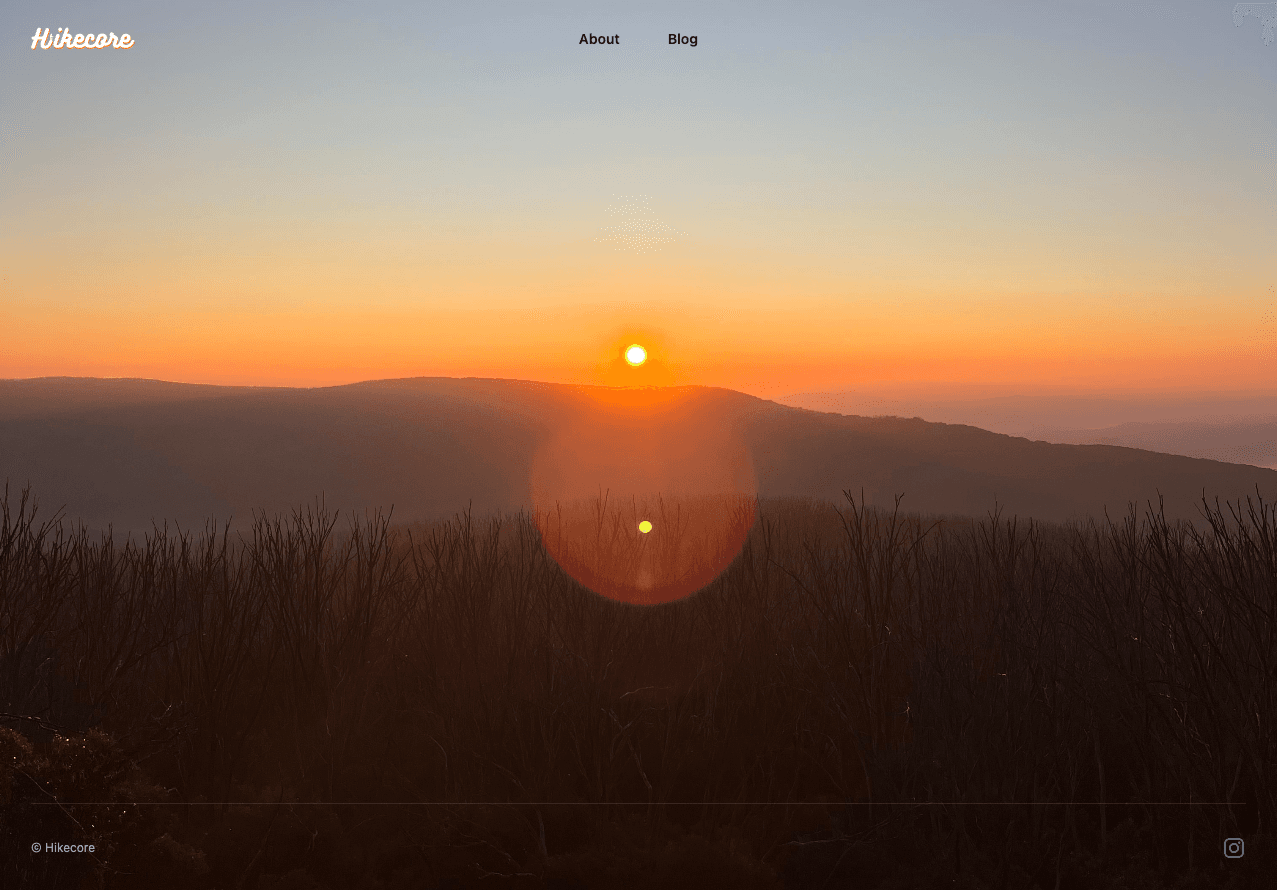 HikeCore project screenshot